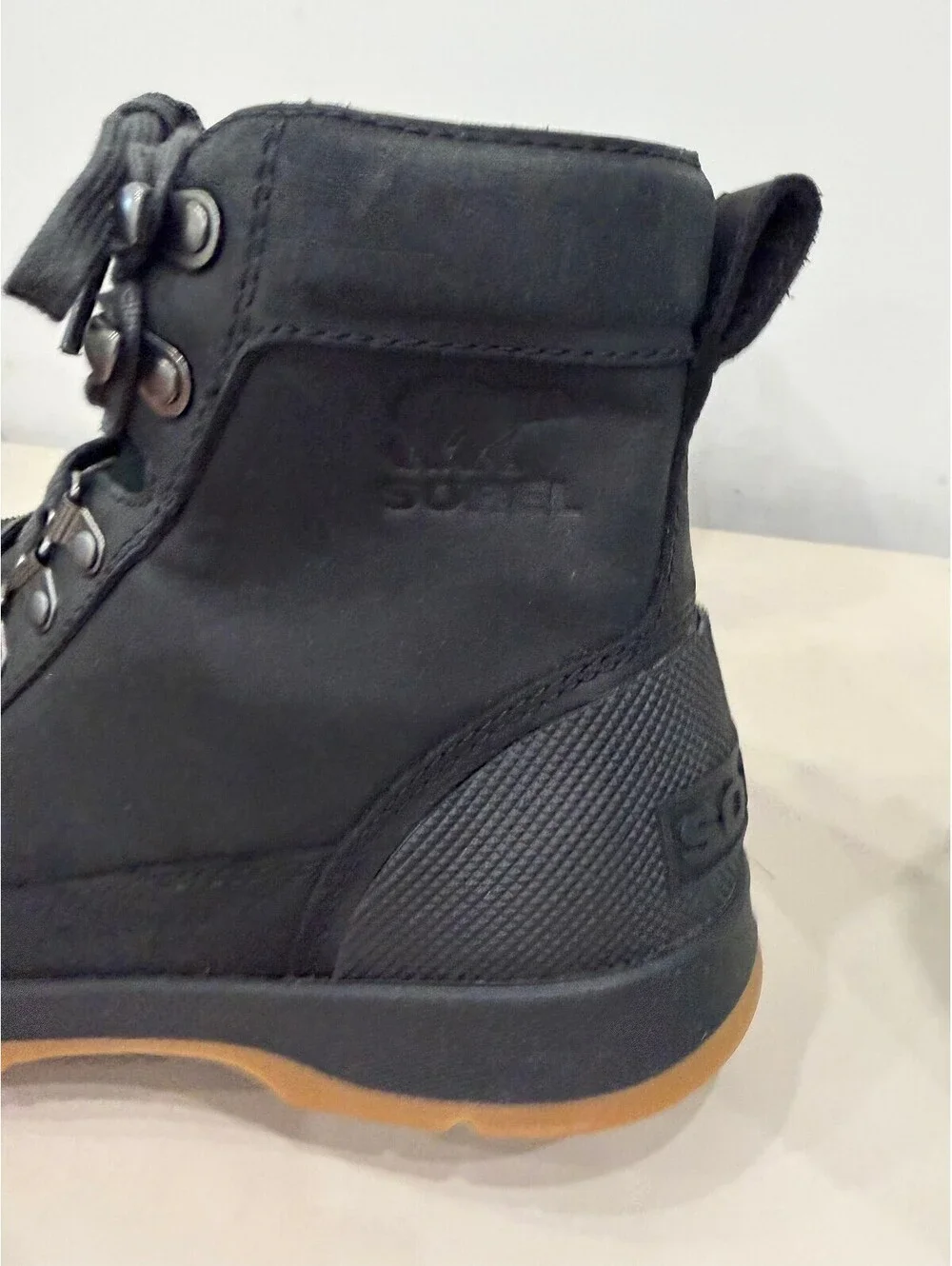 Sorel Ankeny II Men's Waterproof Black Leather Hiking Boots Size 7.5